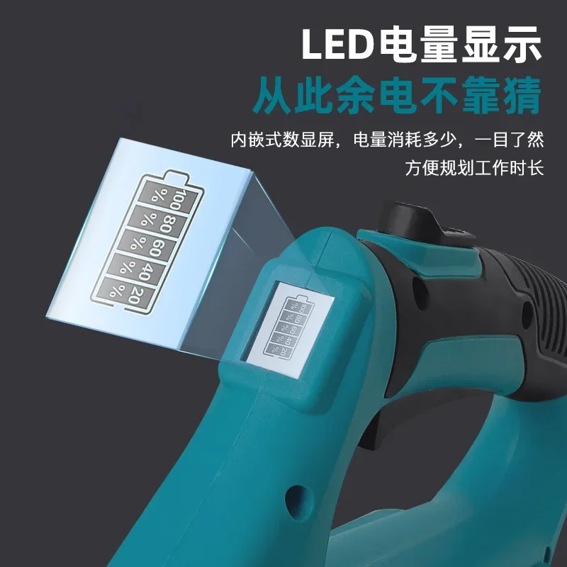 Электрическая газонокосилка ручной литий-ионный маленький бытовой