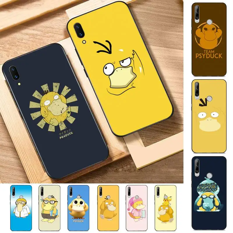

BANDAI Psyduck Phone Case for Huawei Y 6 9 7 5 8s prime 2019 2018 enjoy 7 plus