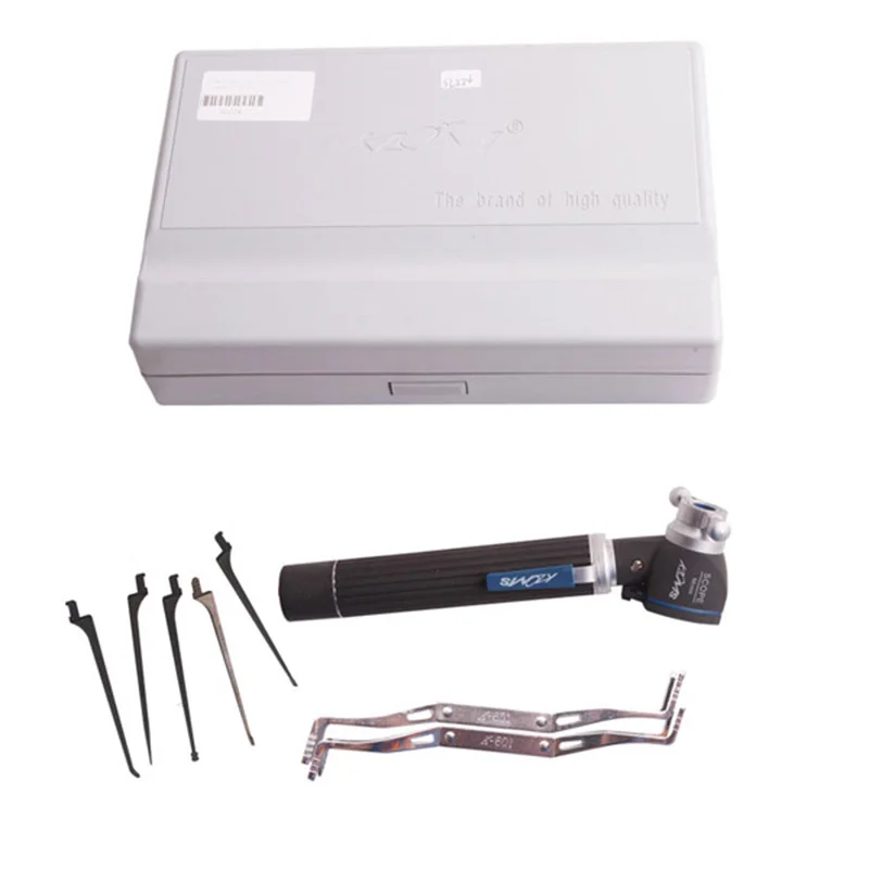 

KLOM автоматический замок ключа цилиндр лупа прицел универсальный декодер Eagle Eye Zoom со светом слесарные автомобильные инструменты