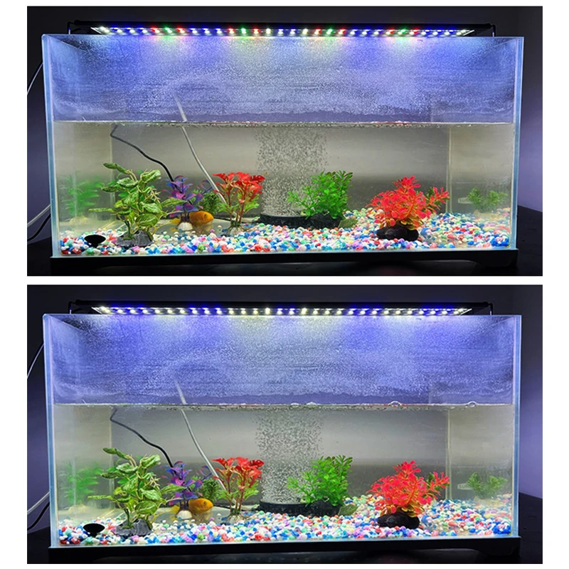 

50-60cm Aquarium Light LED Fish Tank Decoration with Timer Waterproof Underwater Lamp Aquariums Decor Lighting Planted Lights