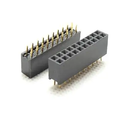 20 шт. 2x10 20 контактов 2,54 мм двухрядная гнездовая прямая головка шаг разъем контактная полоса Сделай Сам Электроника