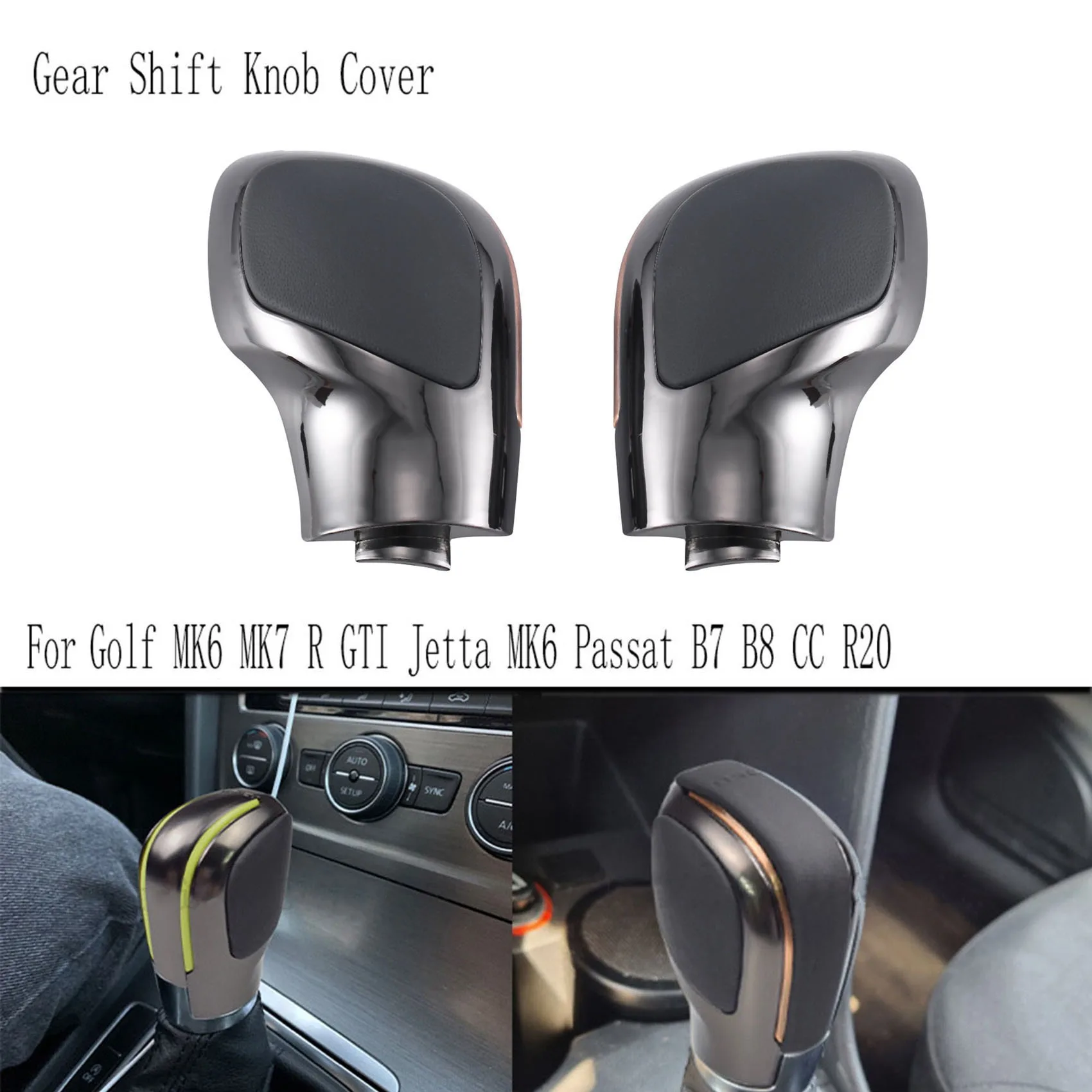 DSG чехол для рычага переключения передач эмблема Volkswagen Golf MK6 MK7 R GTI Jetta Passat B7 B8 CC R20