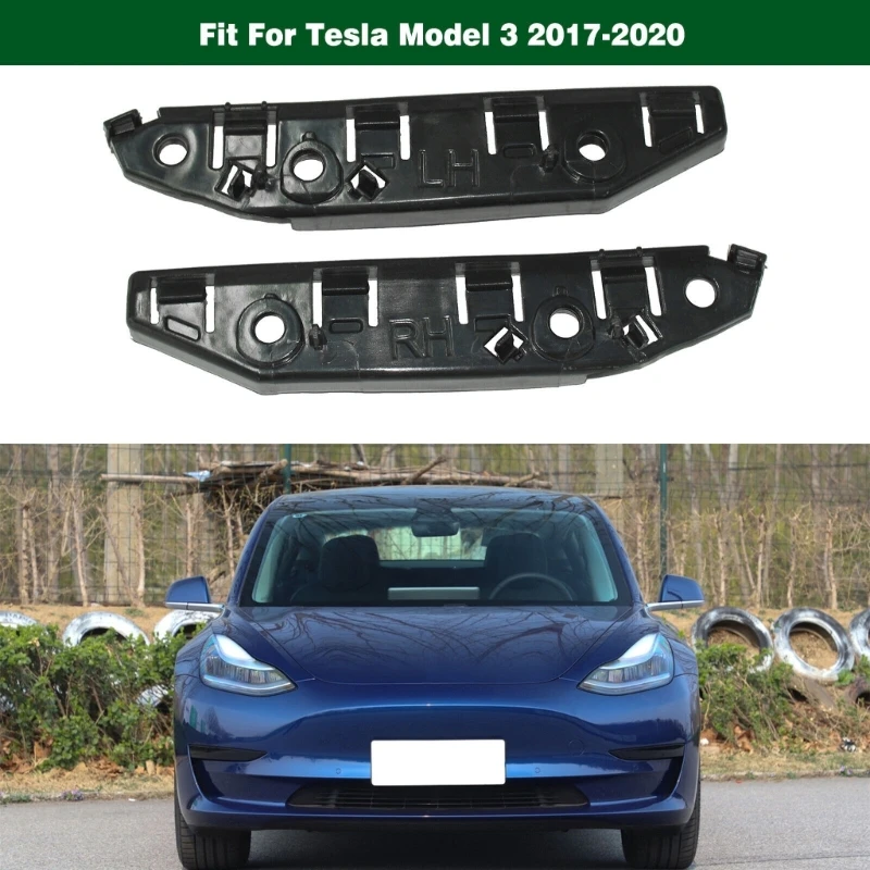 

2pcs Car Front Bumper Support Bracket Rack Car for Model 3 108418100E 108418200E Drop Shipping