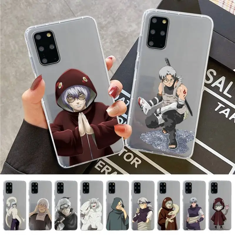 

BANDAI NARUTO Yakushi Kabuto Phone Case for Samsung S20 S10 lite S21 plus for Redmi Note8 9pro for Huawei P20 Clear Case