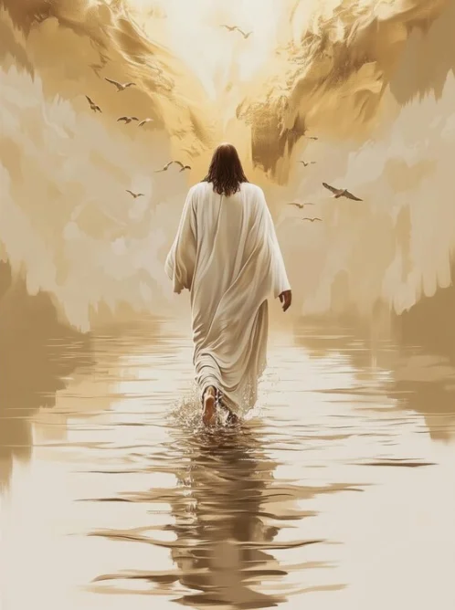 

Картина на холсте "Иисус Ходячий на воде"