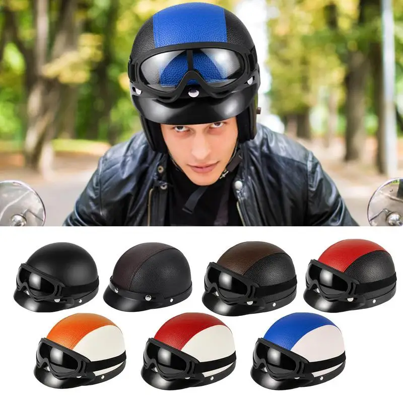 

Motorcycle Helmets For Men Cycling Helmet Ultralight Breathable With TailLight Removable Visor Goggles Mountain Road Bike Helmet