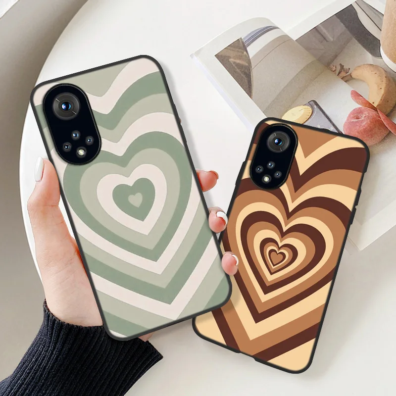 

P30 Lite Case Love Heart Case For Huawei Honor 50 Case For Huawei Honor 10 20 10X Lite Pro 8A 8C 8S P40 P50 Lite Pro Cover Funda