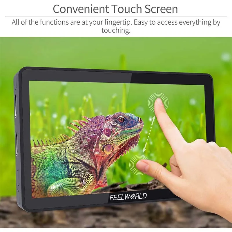 Фото FEELWORLD F6 PLUS V2 6-дюймовый DSLR-монитор с сенсорным экраном IPS FHD 1920x1080 Видео 4K-монитор для камеры Canon Nikon №2