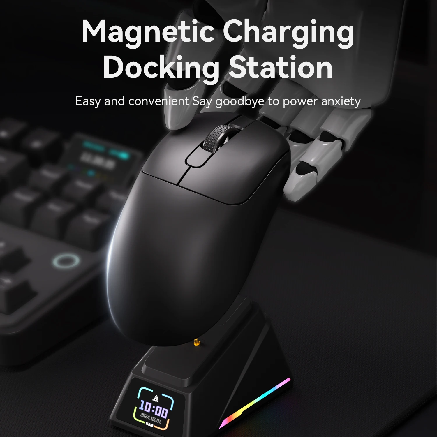 Ajazz AJ179 APEX PAW3950 Эргономичная оптическая беспроводная игровая мышь USB 2,4G, легкая, с удобным дизайном, для правосторонних пользователей (art.: 3920cfe2b4daa) - 3920cfe2b4daa
