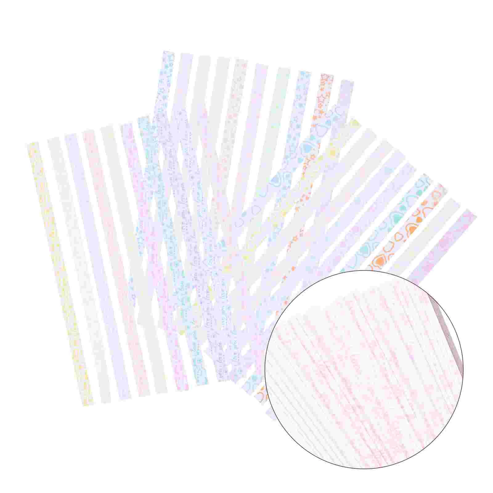 

630pcs Paper Strips Decorative Printing Star Paper Strips DIY Craft Paper Strips