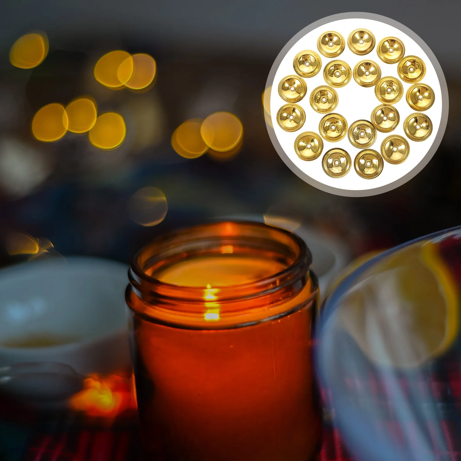 

Wick Holder Lamp Floating Oil Holders Wicks Stand Float Metal Disc Tealight Supplies Accessories Butter Core Altar Kerosene