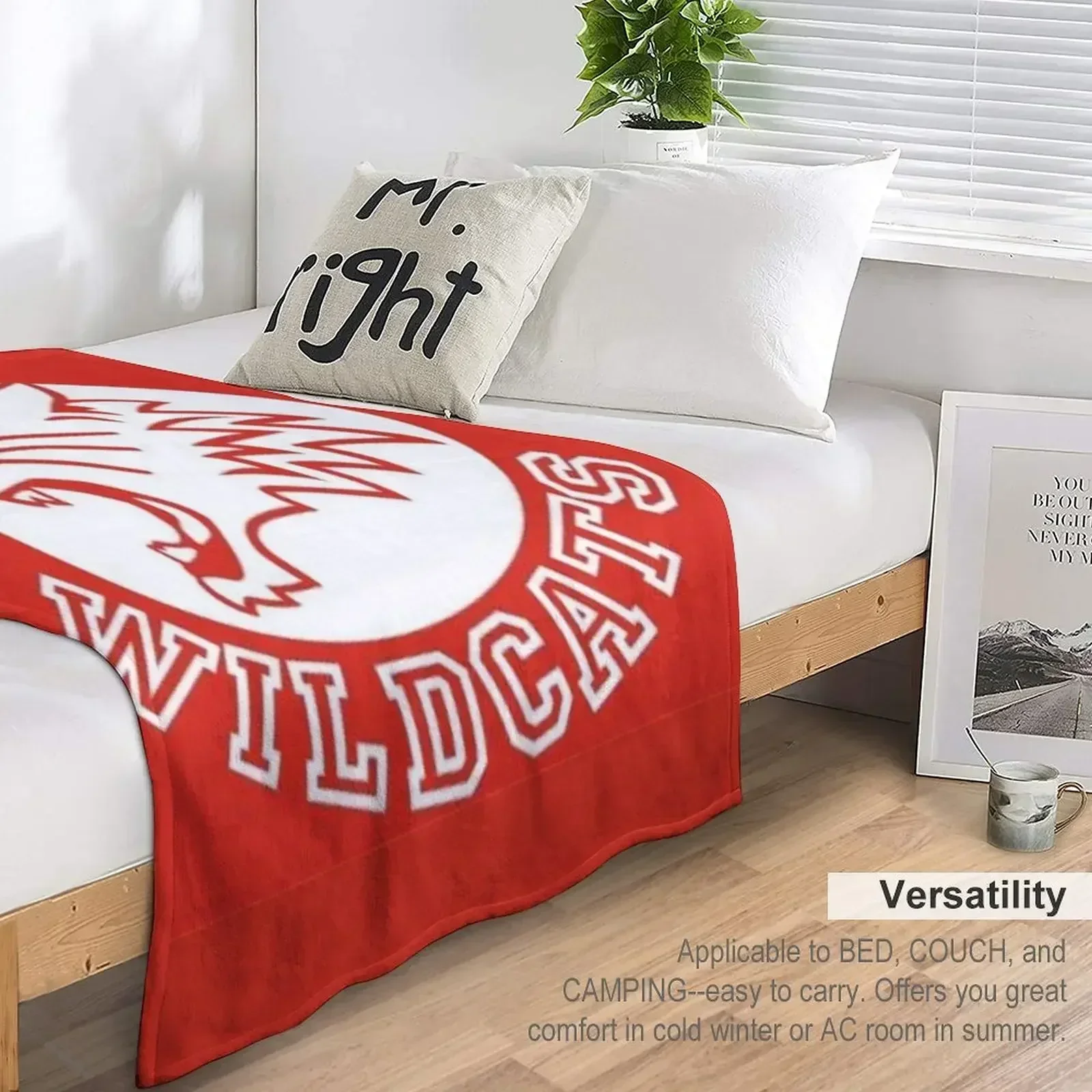 East High Wildcats Throw Blanket Nap For Sofa Thin Blankets