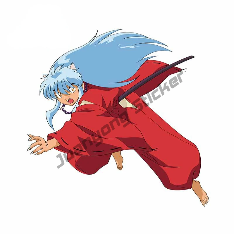 

Inuyasha Anime Creative Decals Car Stickers for Bumper Camper Yacht Trunk VAN Cartoon Scratch-Proof Vinyl Exterior PVC13x13cm