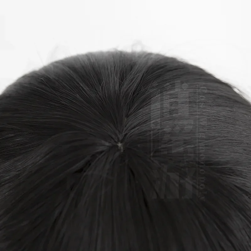 Парик для косплея Hoshimi Miyabi ZZZ Game Zenless Zone Zero заколки кошачьи ушки черный длинный