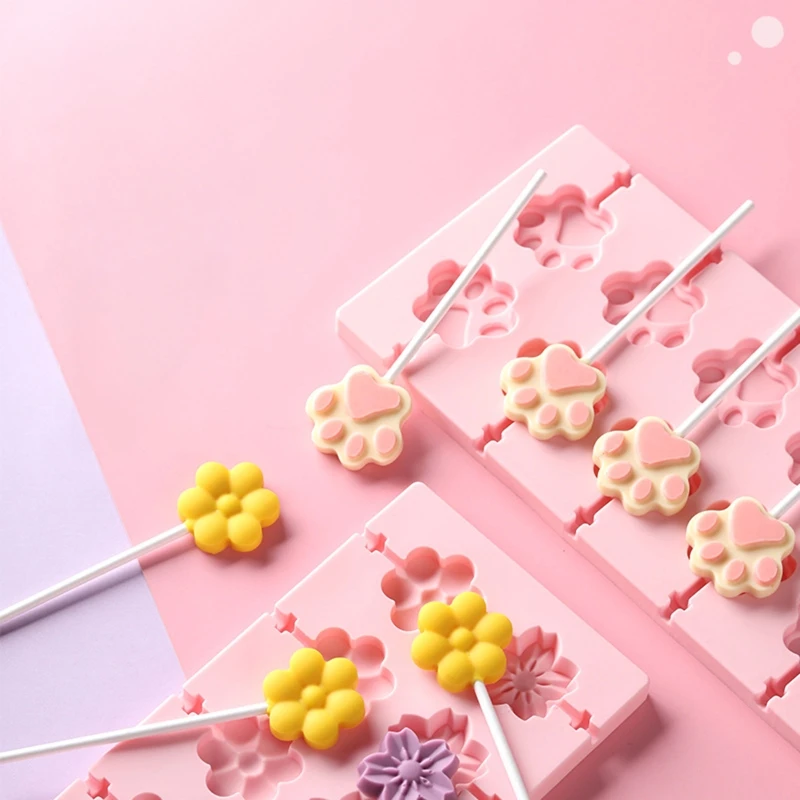 

Lollipop Mold Cookie Cutters Cartoon Christmas Piggy Dinosaur Shape Baking Tool