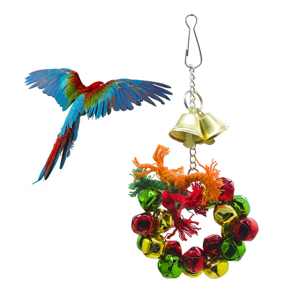 

1pc Parrot Cockatiels Parakeets Parrot Edible Chew Parrot Swing Parrot Swing Cage