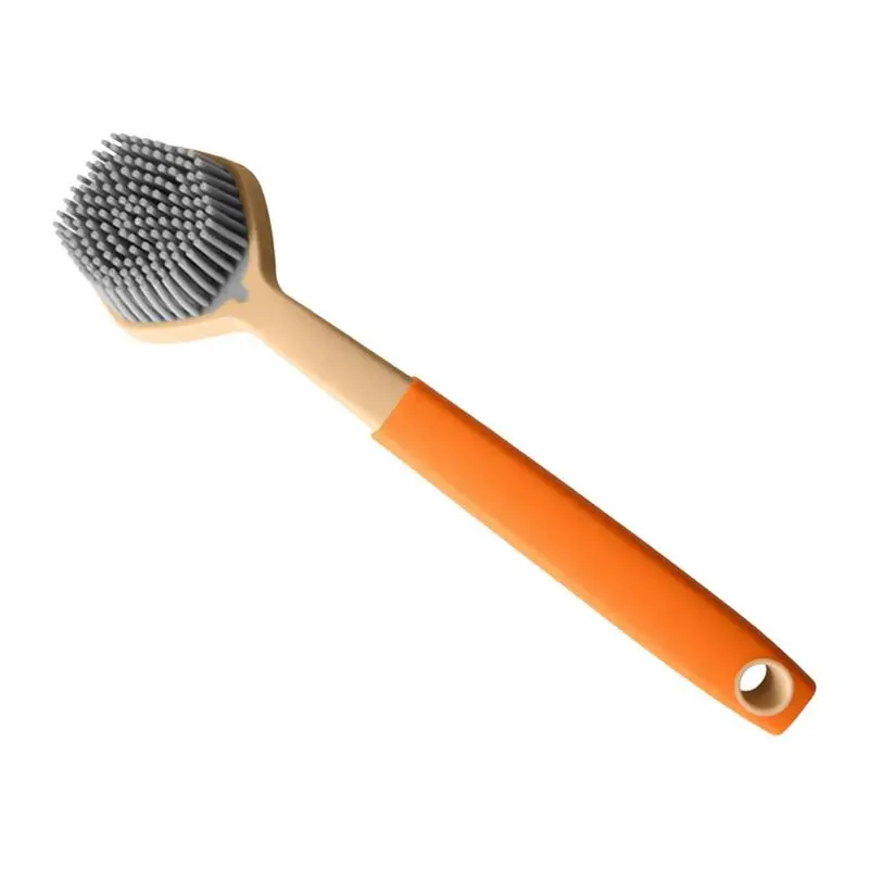 

Dish Wash Brush With Handle Dish Brush Kitchen Scrub Brush Kitchen Cleaning Brush Dish Brush For Cleaning Kitchen Silicone Scrub