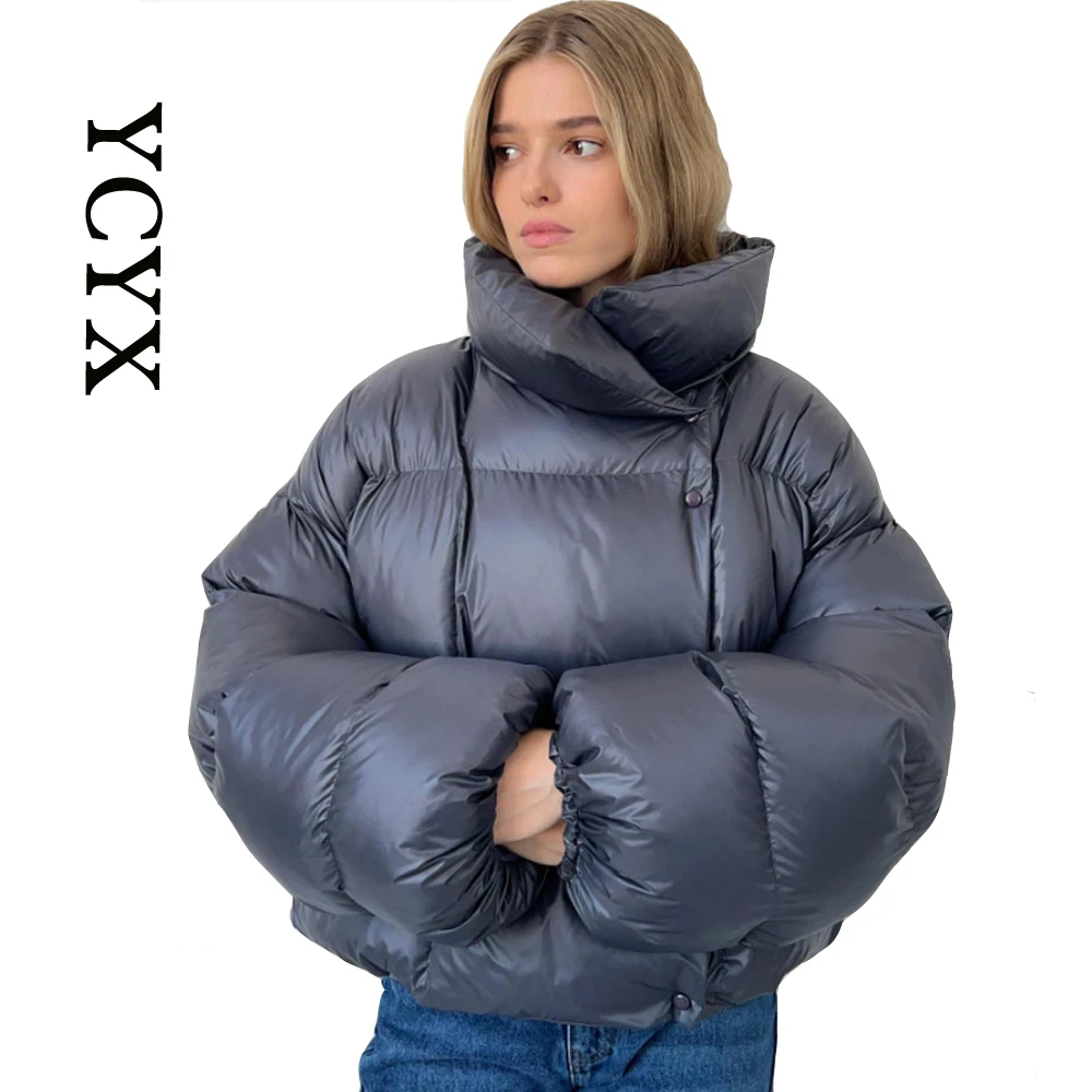 

Europe and America 2023 winter women's bread jacket cotton jacket women's trendy style personalized street short cotton jacket