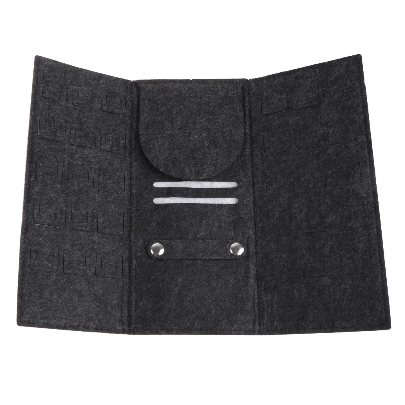 Дорожный органайзер для ювелирных изделий портативный рулон легкая