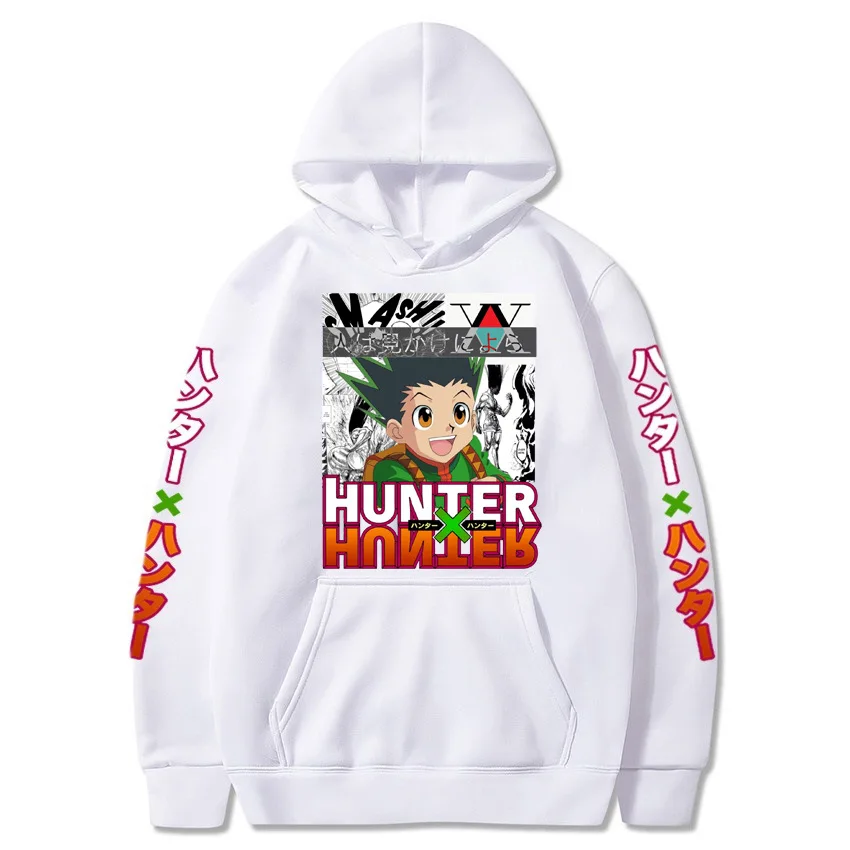

2023 Autumn Men's Hoodie New Full-Time Hunter Cartoon Anime Oversized Hoodie Couples Streetwear Harajuku Hoodie Free Shipping