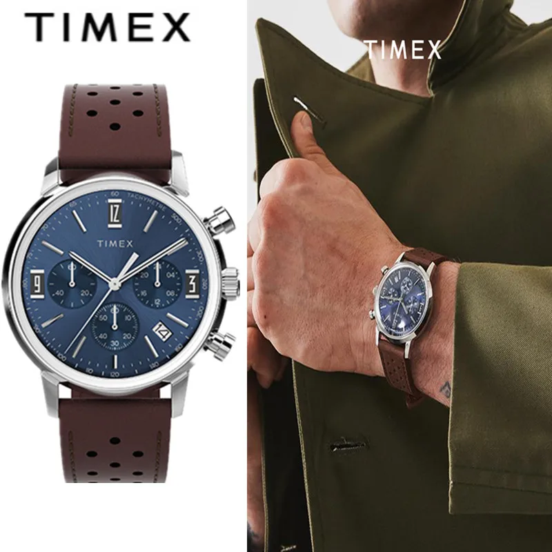 Мужские кварцевые наручные часы TIMEX 5563 цвет золотой/черный