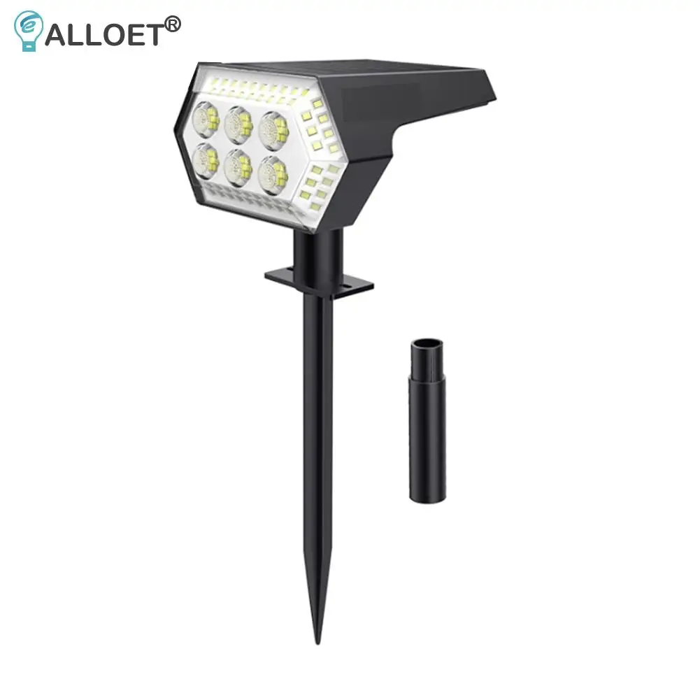 

108LED Solar Spotlights Lawn Ground Lights USB Rechargeable IP65 Waterproof Garden Courtyard Outdoor Decoration Lights