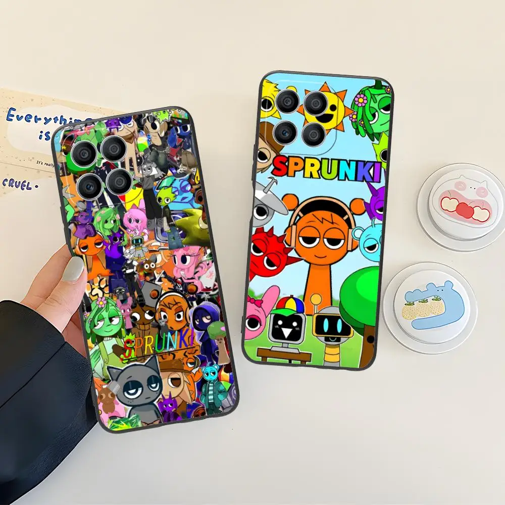 Фото Чехол для телефона Sprunki Game для Honor 90 80 70 60 50 30 20 10 9 8 7 Pro S SE Lite 5G, черный, для мобильных телефонов, довольно роскошь №5