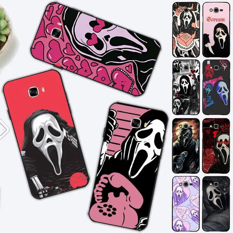 

Ghostface horror Scream Phone Case for Samsung J 2 3 4 5 6 7 8 prime plus 2018 2017 2016 core