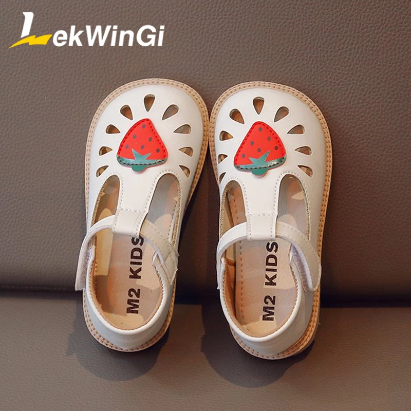 

Size 23-34 Girls Sandals Fashion Sandals for Girls Round Toe Children's Flats Comfortable Little Girls Shoes zapatos niña