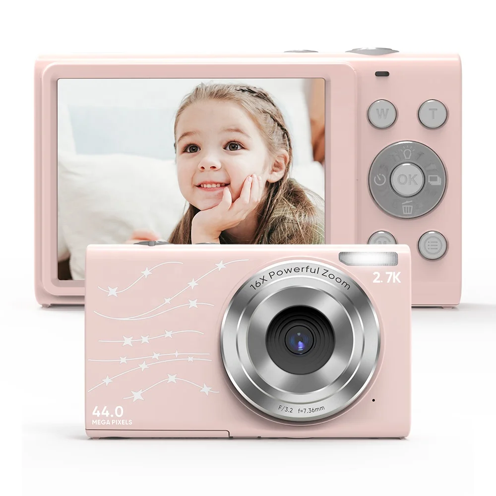 

AUSEK 2.7k Digital Photo Camera 48 Million Entry-level High-definition Pixel Camera Compact and Convenient Travel Camera