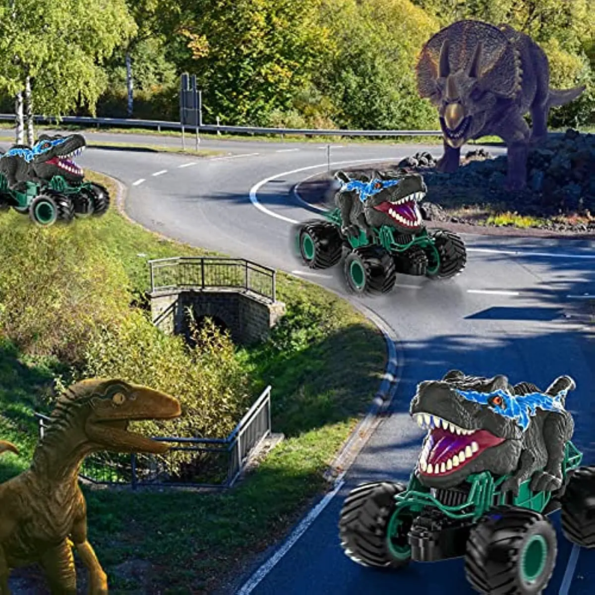 Спрей с дистанционным управлением RC Car Neuk Machine 360° ° Вращающийся высокоскоростной