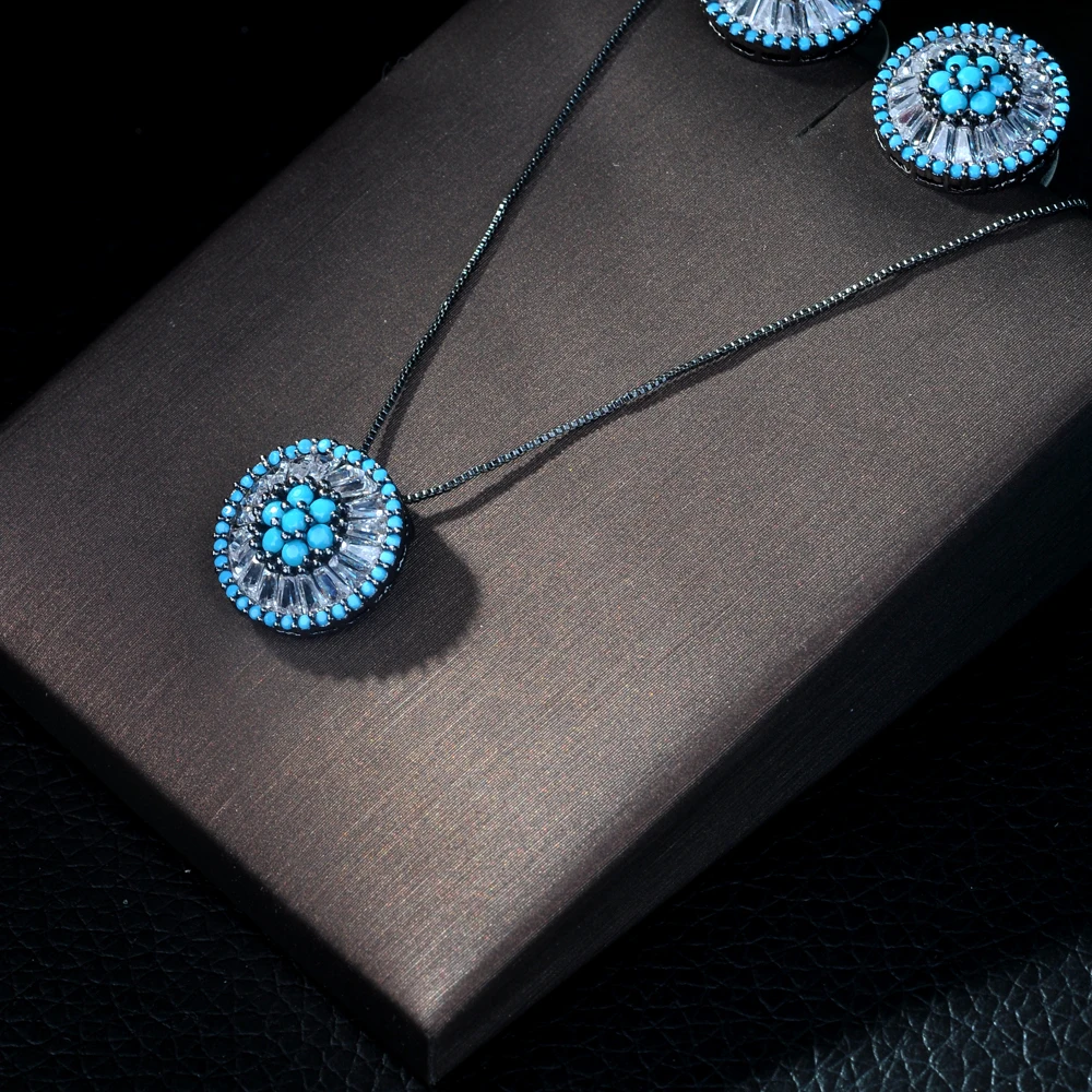 

Модное роскошное кольцо с цветами из Бразилии, серьги, наборы для женщин, Свадебные украшения с фианитами и кристаллами CZ Dubai Свадебные украшения