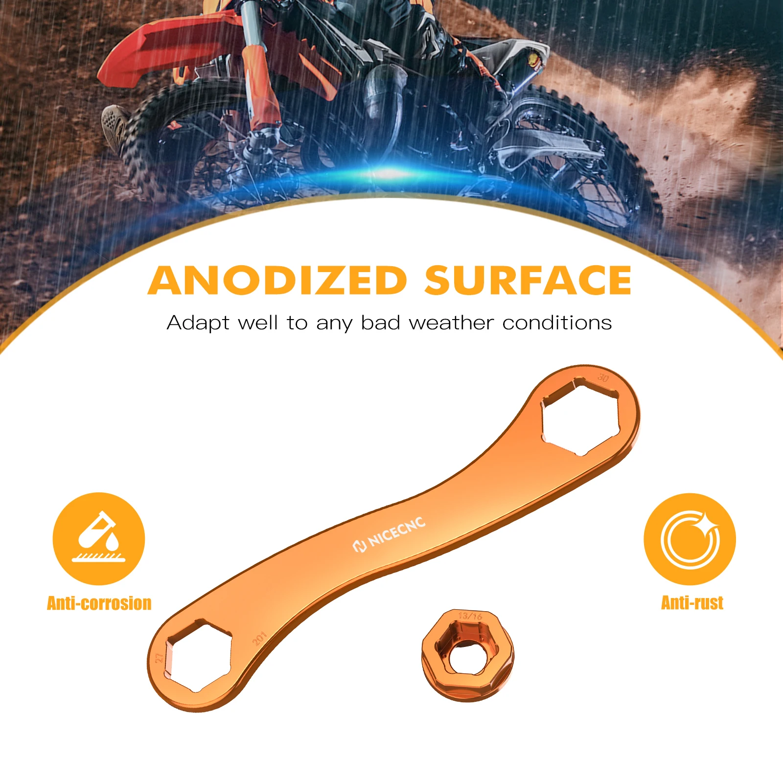 Для KTM 2024 EXC300 XCW EXC-F EXC 150 250 300 350 400 450 500 инструмент для снятия гаечного ключа