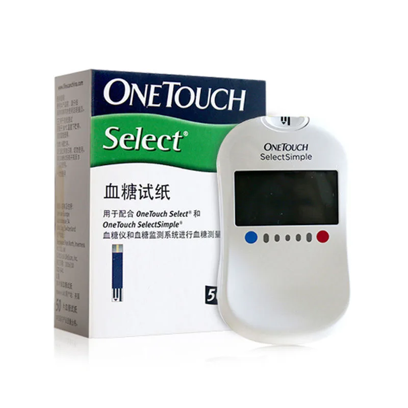 

Простой глюкометр One Touch Select, глюкометр для измерения уровня сахара в крови, тест-полоски, 50 шт., 100 шт., домашний тест на диабет **