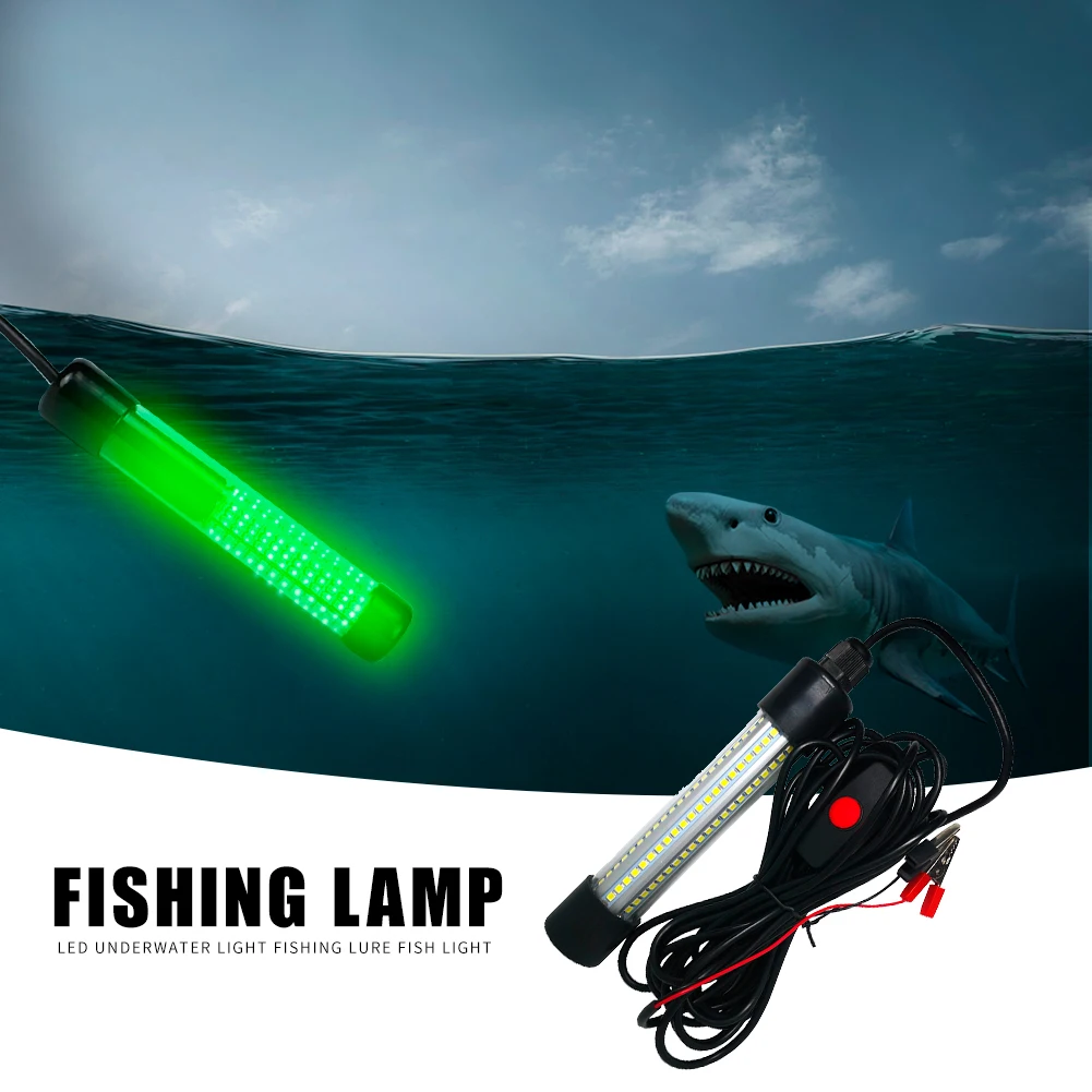 

Waterproof 15W Trap Lamp Finder Fishing Attracts Lights 108 LED Underwater Fish Outdoor Portable Easy Fishing Carrying