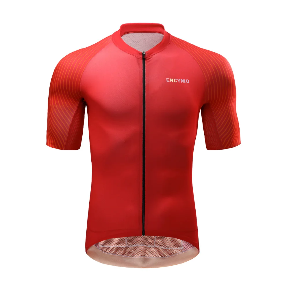 

2022 Men Cycling Jersey Short Sleeve MTB Road Bike Jersey Stripes Breathable Mountain Bicycle Jersey Maillot Ciclismo ENCYMO