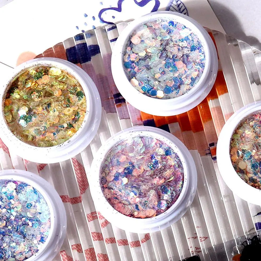 

1 Box Laser Hexagon Glitter Nail Tips Glitter Powder Mermaid Flakes Sparkly Glitter DIY Crystal Epoxy Mould Material