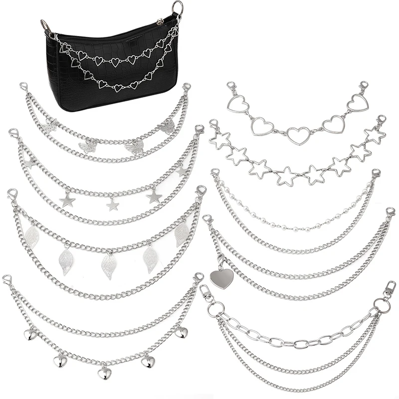 

2/5 шт., декоративные цепочки для женских сумок, 26 см