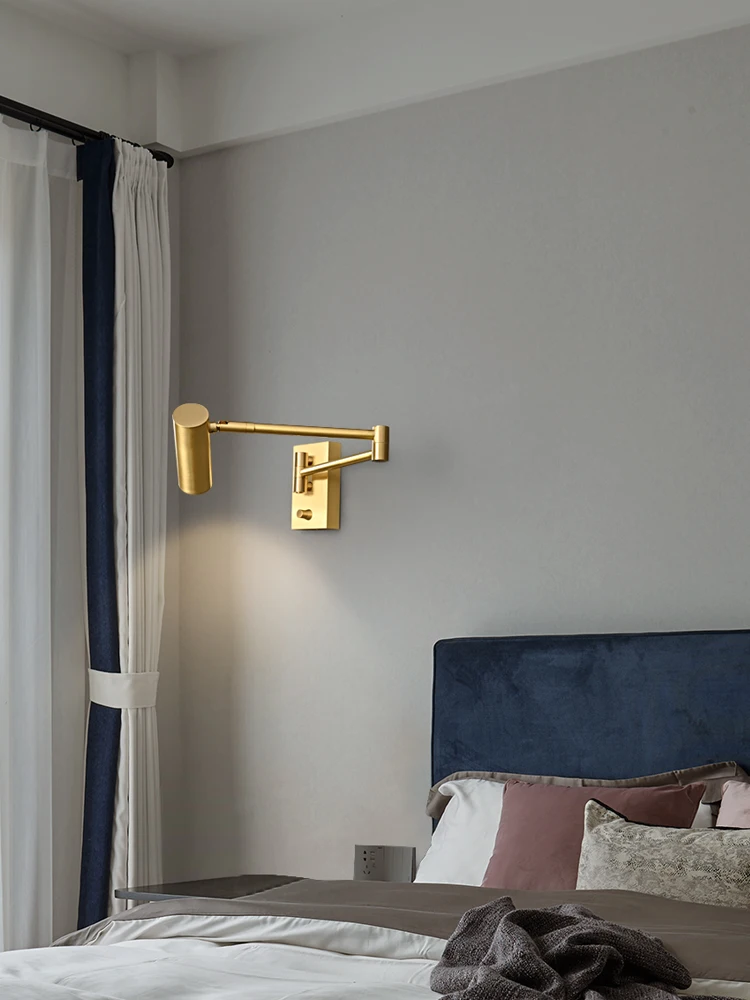 Современная складная телескопическая длинная настенная лампа в скандинавском