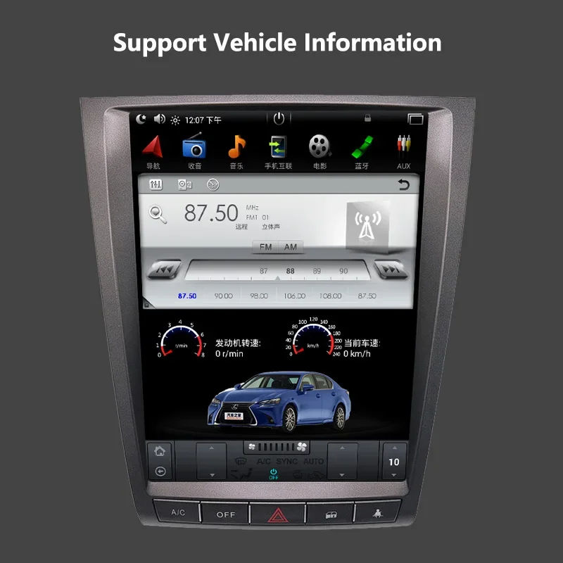 Для Lexus GS GS300 GS350 GS400 GS430 GS460 2004-2011 Android Carplay Радиоплеер Автомобильный GPS-навигатор