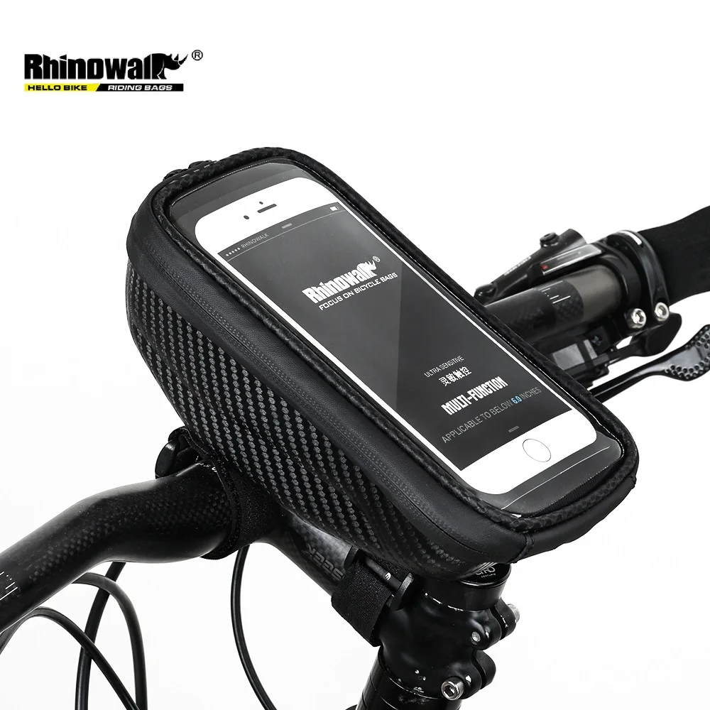 

Сумка на руль велосипеда Rhinowalk, держатель для телефона на велосипед, водонепроницаемая сумка на велосипед, велосипедная Рама, сумка-корзина ...