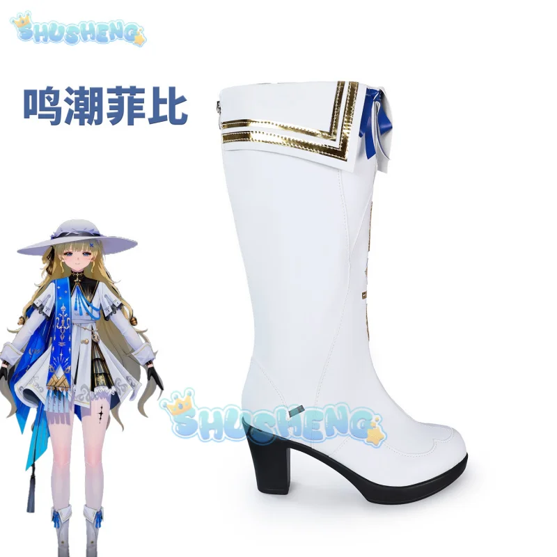 Wuthering Waves Фиби Обувь для косплея Аниме Персонаж Опора Хэллоуин Карнавал Вечеринка
