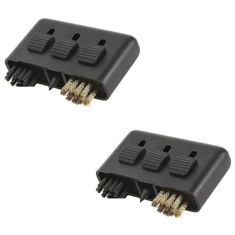 

2 Pcs 3 Hole Golf Brush Retracted Design Brush Pocket 3 in 1 Club Brush for Cleaning Grooves Retractable Club Cleaner