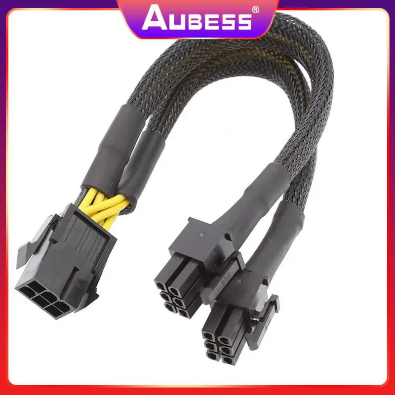 

2 Port Dual 6pin Graphics Card 6p Expansion Line Wear Resistance And Corrosion Resistance One-to-two Patch Cord Plug And Play