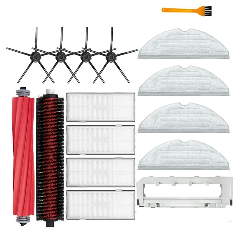 

2 Set For Roborock S7 Maxv Ultra S7 Pro Ultra G10 G10S Main Side Brush Hepa Filter Mop Parts Robot Vacuum Cleaner