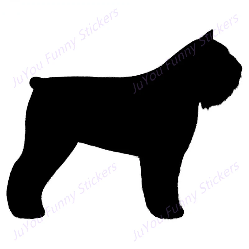 

JuYou Funny Stickers Exterior Accessories for Bouvier Des Flandres Dog Breed Silhouette Funny Car Stickers Room Vinyl Styling
