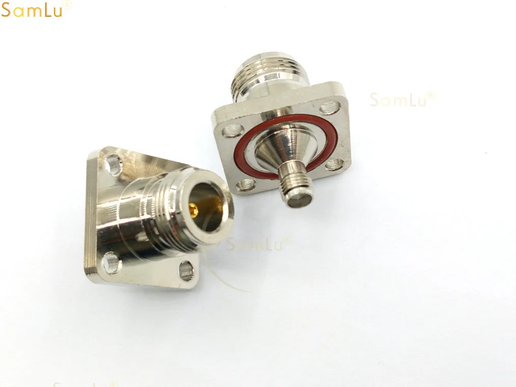 20 шт. медный радиочастотный соединитель типа N Мама в гнездо SMA фланцевая