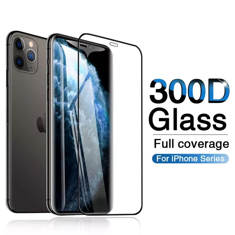 

Закаленное стекло 300D с полным покрытием для iPhone 11 Pro, X, XR, XS MAX, стекло для iphone 11 Pro, защита экрана, защитное стекло на iphone 11