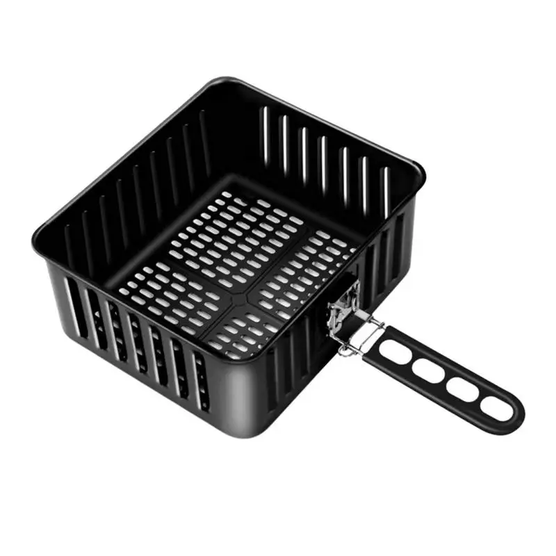 

Crisping Basket For Air Fry Basket With Handle Large Capacity Metal Mesh Basket With Handle For Oven Steamer Replacement Baskets
