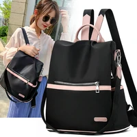 women black waterproof backpack school bags for girls high quality shoulder bag female travel tote packbag mochilas para mujer